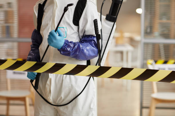 Professional Biohazard Cleanup technician working in Sharon Center, OH